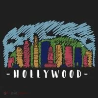 Hollywood Cartoon Style Illustration Beanie thumb 2