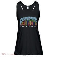 Hollywood Cartoon Style Illustration Ladies Essential Flowy Tank thumb 0