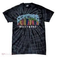 Hollywood Cartoon Style Illustration Tie-Dye T-Shirt thumb 0