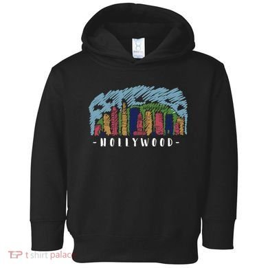 Hollywood Cartoon Style Illustration Toddler Hoodie