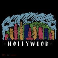 Hollywood Cartoon Style Illustration Toddler Long Sleeve Shirt thumb 2