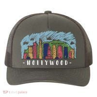 Hollywood Cartoon Style Illustration Yupoong Adult 5-Panel Trucker Hat thumb 0