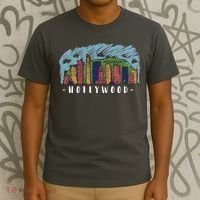 Hollywood Cartoon Style Illustration T-Shirt thumb 3