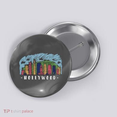 Hollywood Cartoon Style Illustration Button