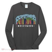 Hollywood Cartoon Style Illustration Tall Long Sleeve Shirt thumb 0