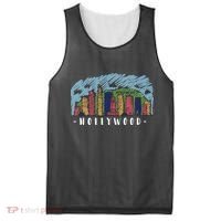 Hollywood Cartoon Style Illustration Mesh Reversible Basketball Jersey Tank thumb 0