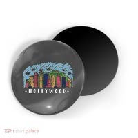Hollywood Cartoon Style Illustration Magnet thumb 0
