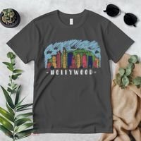 Hollywood Cartoon Style Illustration Premium T-Shirt thumb 2