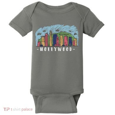 Hollywood Cartoon Style Illustration Baby Bodysuit
