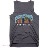 Hollywood Cartoon Style Illustration Tank Top thumb 0
