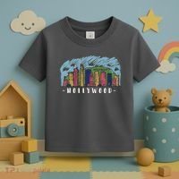 Hollywood Cartoon Style Illustration Toddler T-Shirt thumb 3