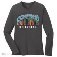 Hollywood Cartoon Style Illustration Women's Long Sleeve Shirt thumb 0