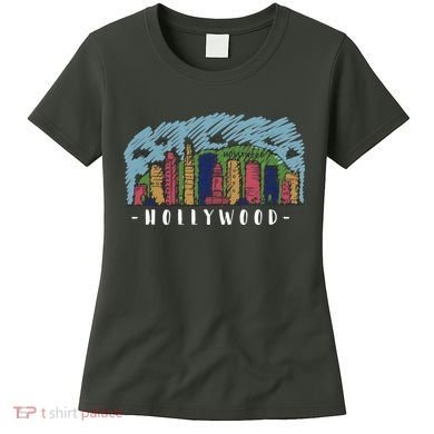 Hollywood Cartoon Style Illustration Women's T-Shirt