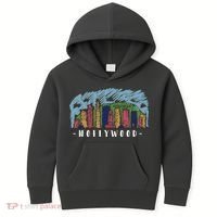Hollywood Cartoon Style Illustration Kids Hoodie thumb 0