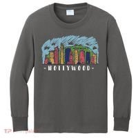 Hollywood Cartoon Style Illustration Kids Long Sleeve Shirt thumb 0
