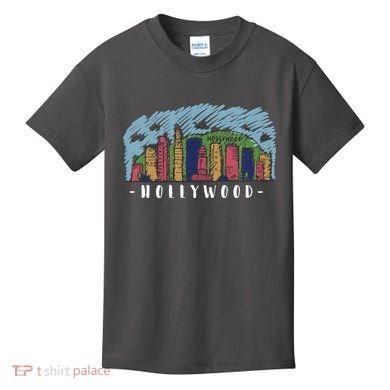 Hollywood Cartoon Style Illustration Kids T-Shirt