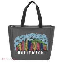 Hollywood Cartoon Style Illustration Tote Bag thumb 0