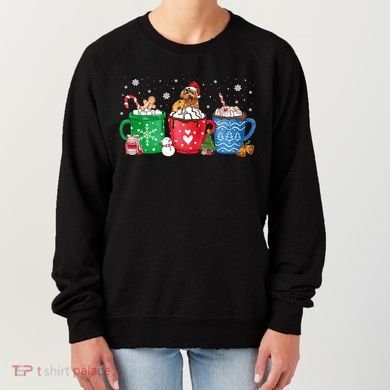 Hot Chocolate S Winter Mug Poodle Cream Christmas Gift Women's Sweatshirt