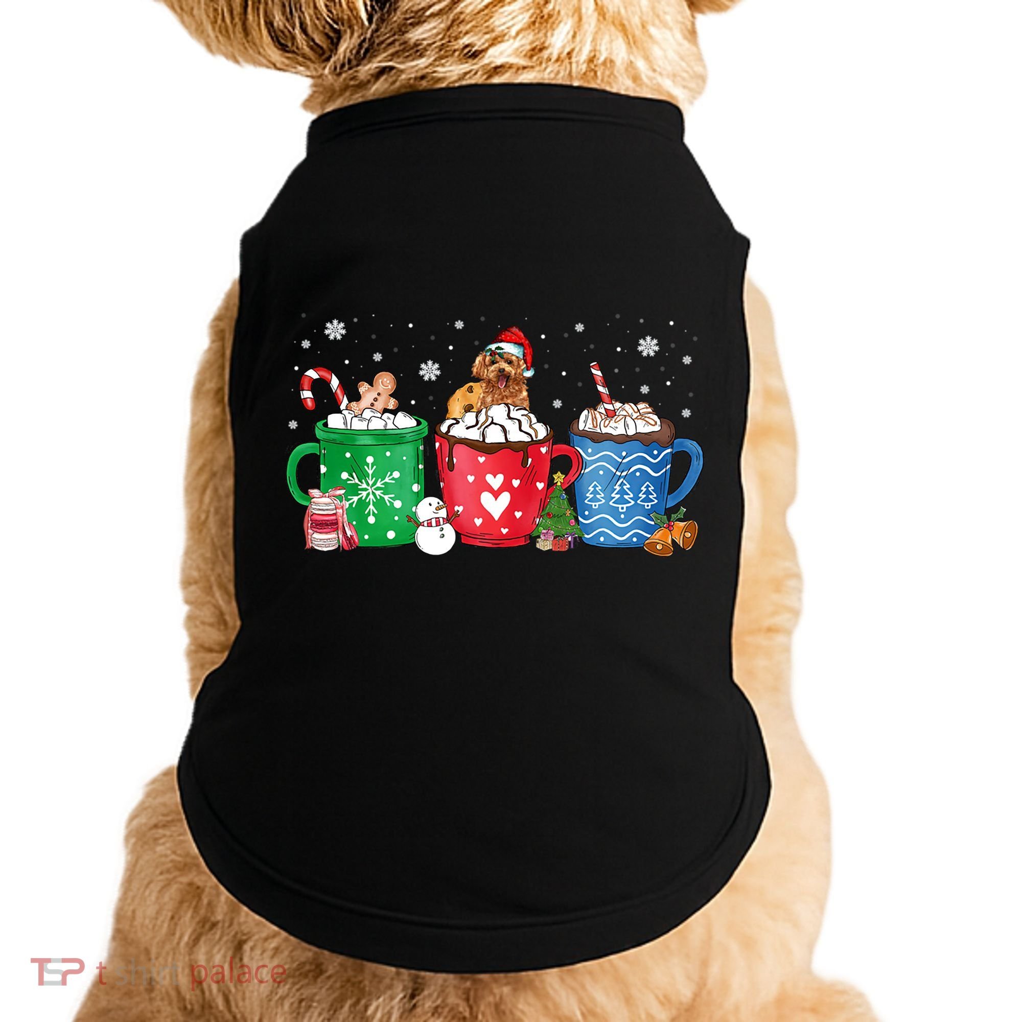 Hot Chocolate S Winter Mug Poodle Cream Christmas Gift Doggie Tank