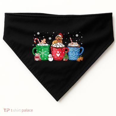 Hot Chocolate S Winter Mug Poodle Cream Christmas Gift USA-Made Doggie Bandana