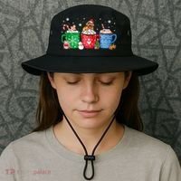 Hot Chocolate S Winter Mug Poodle Cream Christmas Gift Bucket Hat thumb 3