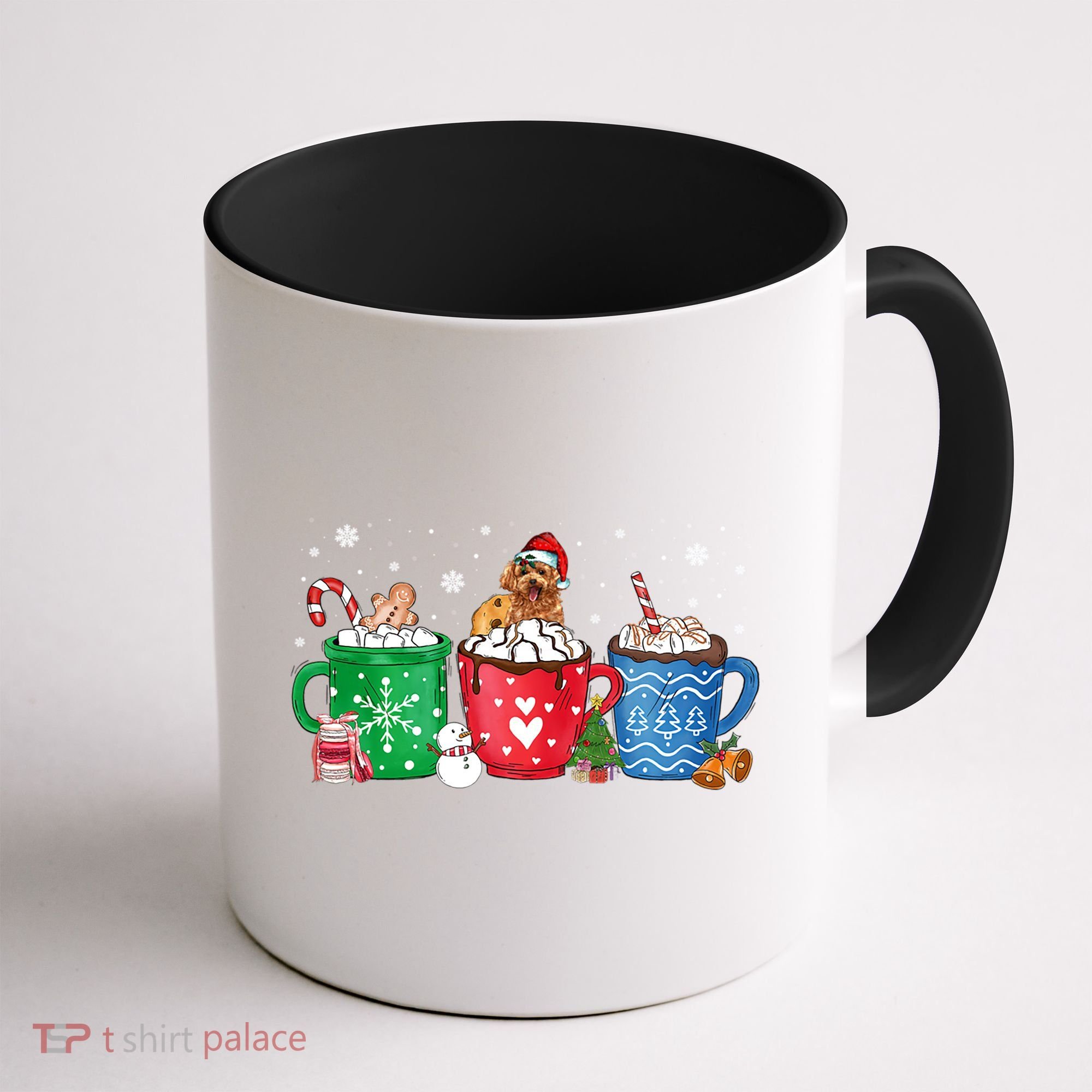 Hot Chocolate S Winter Mug Poodle Cream Christmas Gift Coffee Mug