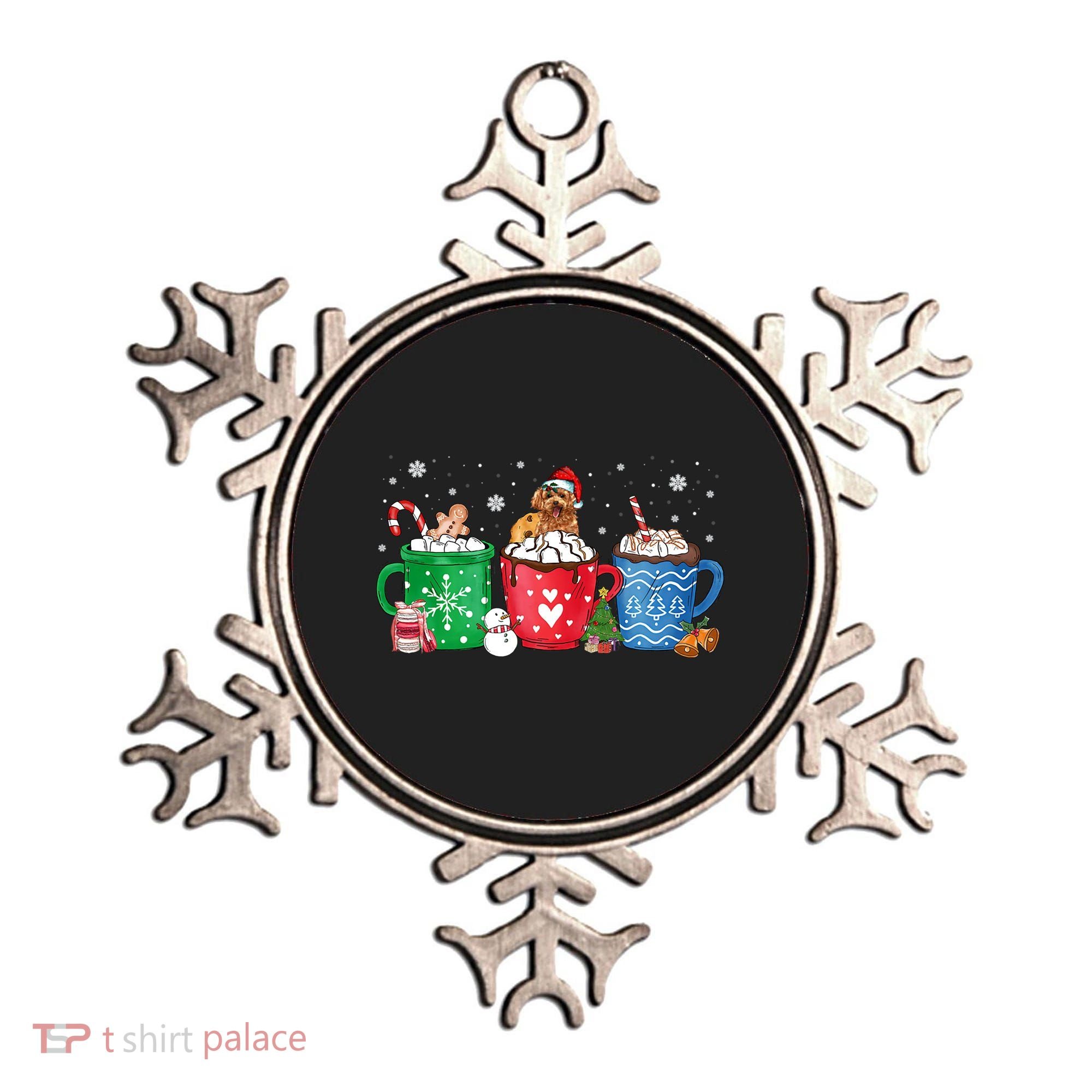 Hot Chocolate S Winter Mug Poodle Cream Christmas Gift Ornament