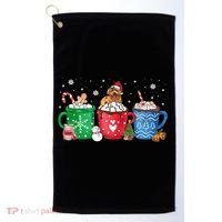 Hot Chocolate S Winter Mug Poodle Cream Christmas Gift Golf Towel thumb 0
