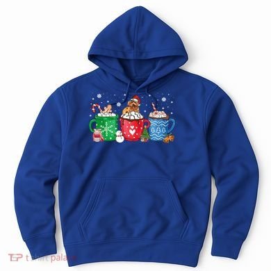 Hot Chocolate S Winter Mug Poodle Cream Christmas Gift Hoodie