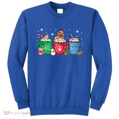 Hot Chocolate S Winter Mug Poodle Cream Christmas Gift Sweatshirt