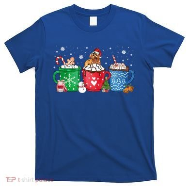 Hot Chocolate S Winter Mug Poodle Cream Christmas Gift T-Shirt