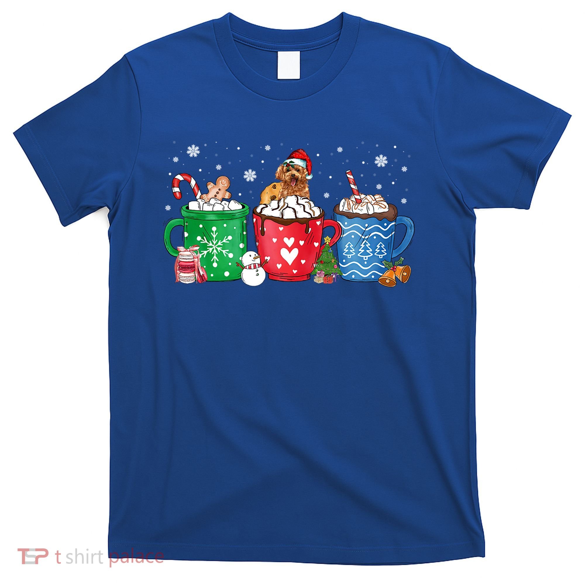 Hot Chocolate S Winter Mug Poodle Cream Christmas Gift T-Shirt