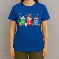 Hot Chocolate S Winter Mug Poodle Cream Christmas Gift T-Shirt thumb 4