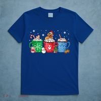 Hot Chocolate S Winter Mug Poodle Cream Christmas Gift T-Shirt thumb 5