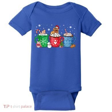 Hot Chocolate S Winter Mug Poodle Cream Christmas Gift Baby Bodysuit