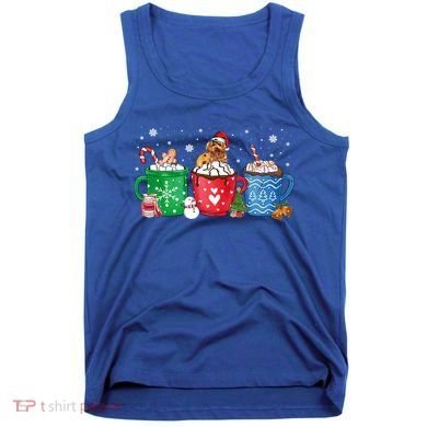Hot Chocolate S Winter Mug Poodle Cream Christmas Gift Tank Top