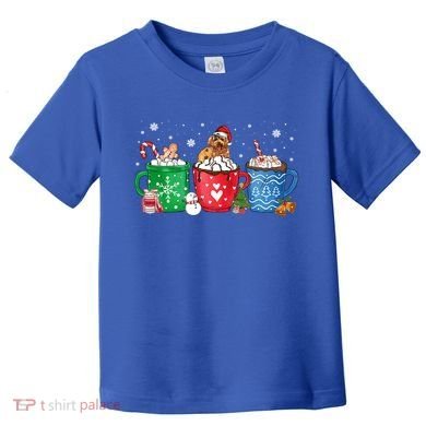 Hot Chocolate S Winter Mug Poodle Cream Christmas Gift Toddler T-Shirt
