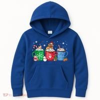 Hot Chocolate S Winter Mug Poodle Cream Christmas Gift Kids Hoodie thumb 0