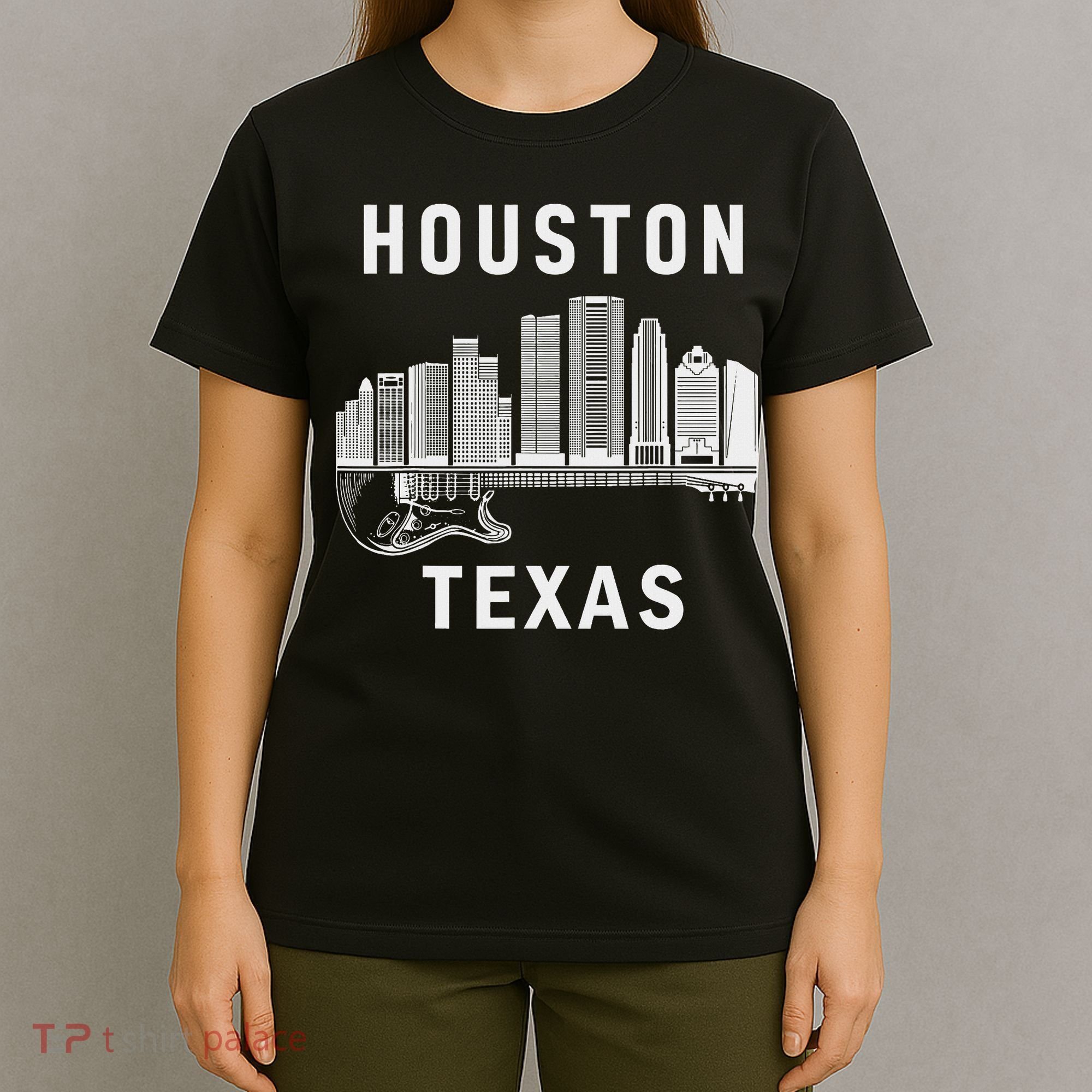 Houston City Skyline Music Texas Souvenir Houston T-Shirt