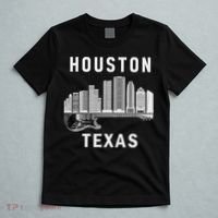 Houston City Skyline Music Texas Souvenir Houston T-Shirt thumb 5
