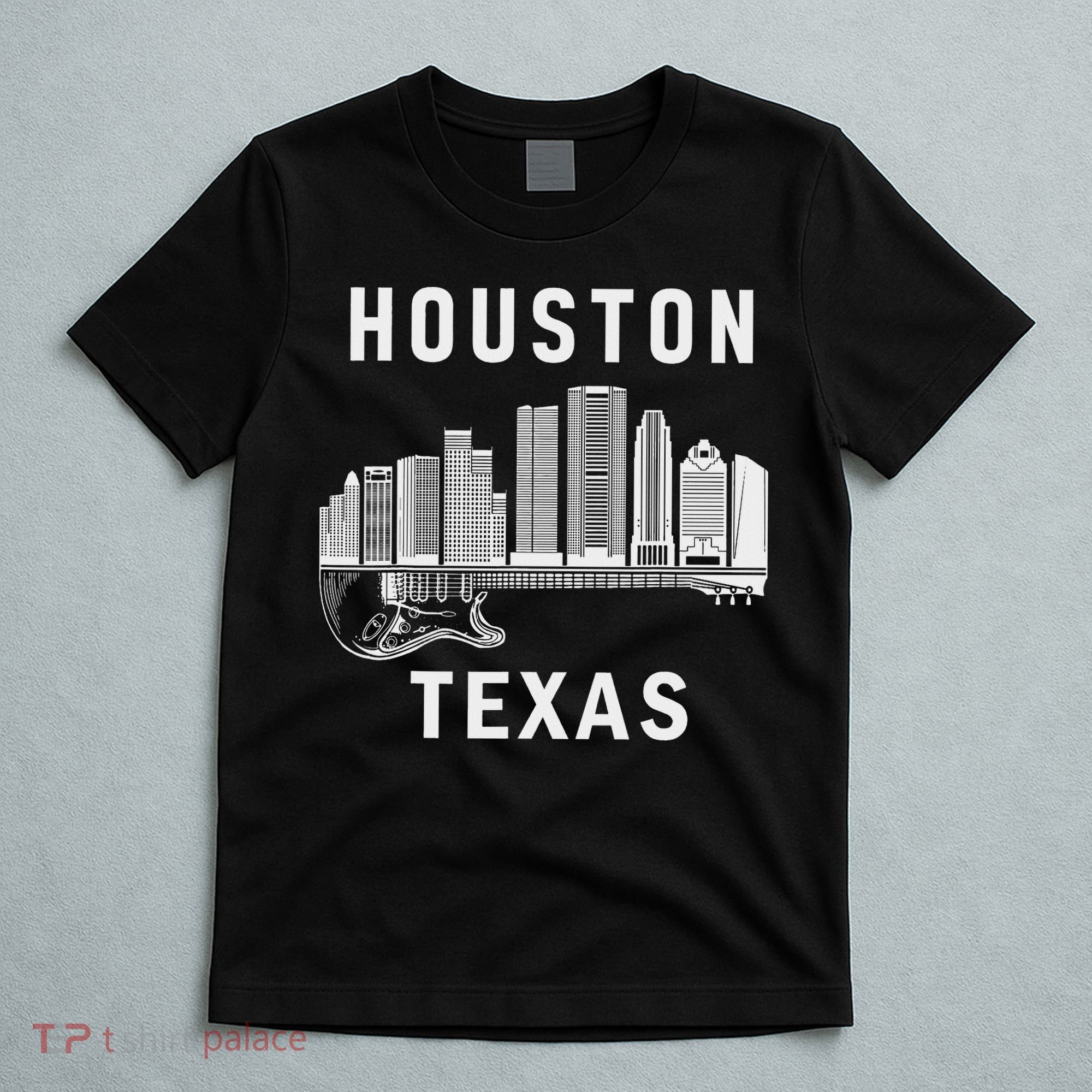 Houston City Skyline Music Texas Souvenir Houston T-Shirt