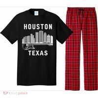 Houston City Skyline Music Texas Souvenir Houston Pajama Set thumb 0