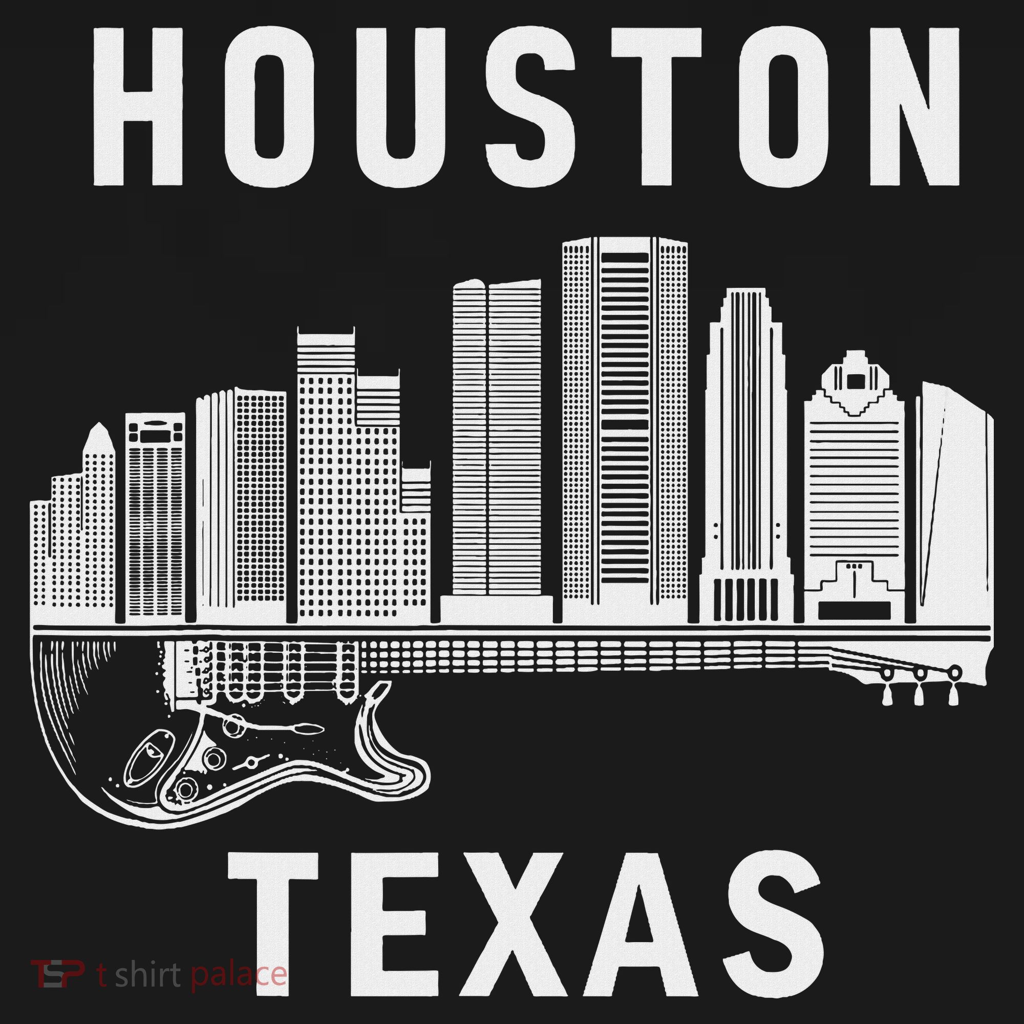 Houston City Skyline Music Texas Souvenir Houston Mousepad