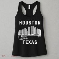 Houston City Skyline Music Texas Souvenir Houston Women's Tank Top thumb 3