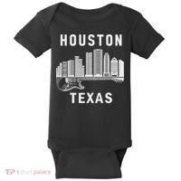Houston City Skyline Music Texas Souvenir Houston Baby Bodysuit thumb 0