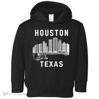 Houston City Skyline Music Texas Souvenir Houston Toddler Hoodie thumb 0