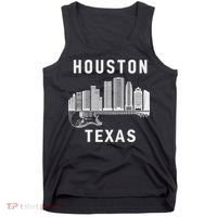 Houston City Skyline Music Texas Souvenir Houston Tank Top thumb 0