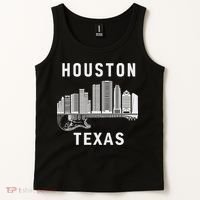 Houston City Skyline Music Texas Souvenir Houston Tank Top thumb 2