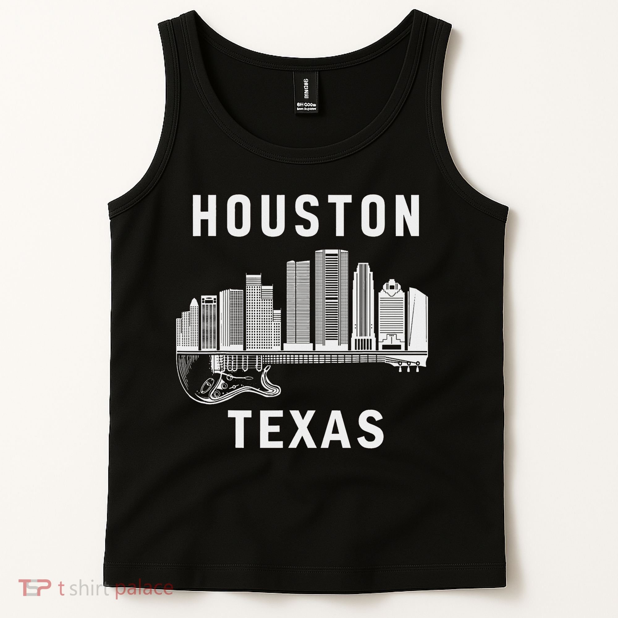 Houston City Skyline Music Texas Souvenir Houston Tank Top