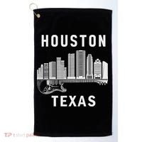 Houston City Skyline Music Texas Souvenir Houston Golf Towel thumb 0